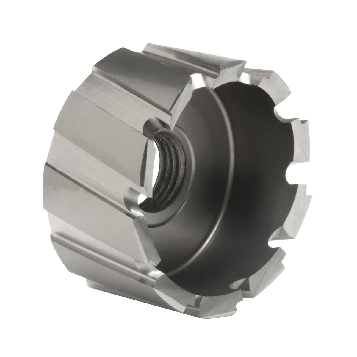 Hougen RotaCut 11168 11000 Imperial Hole Cutter With 3/8-24 Threaded Hole, 1-1/2 in Dia Cutter, 1/2 in D Cutting, M2 HSS, 3-Flat Shank - Annular Cutters