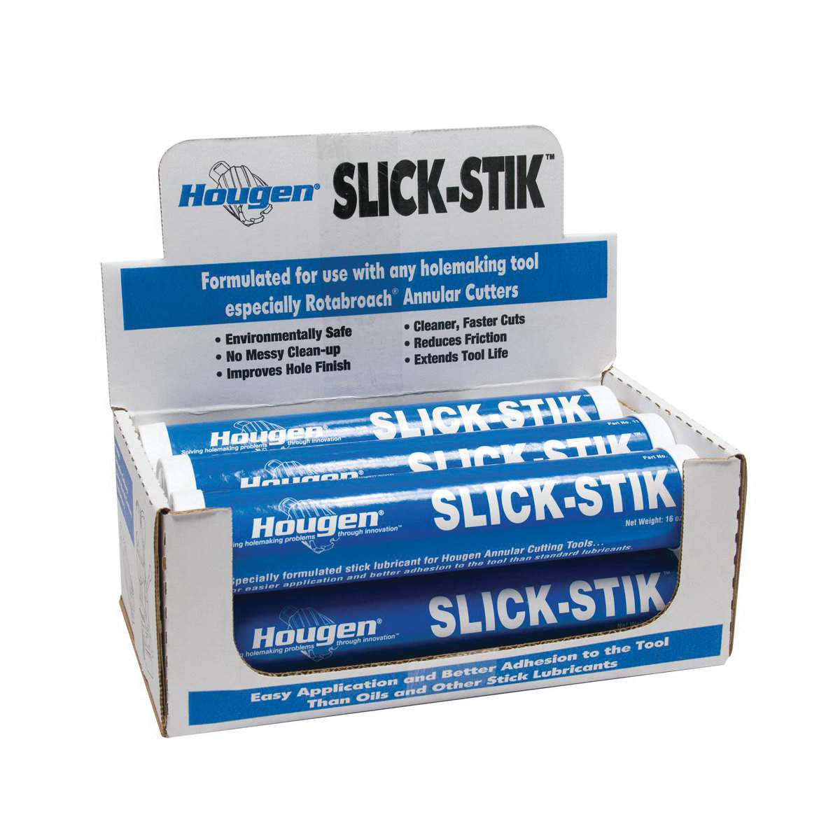 Hougen Slick-Stik 11745-6 Mini Cutting Fluid, 16 oz Stick, Petroleum, Solid, Green - Cutting and Grinding Fluids