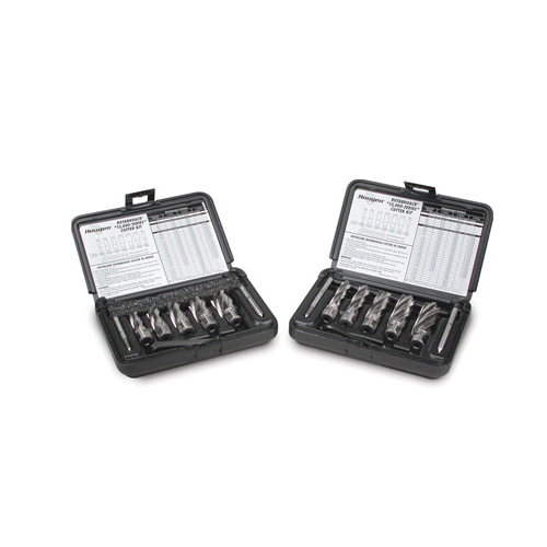 Hougen Rotabroach 12002 12000 Annular Cutter Kit, 9/16 in Dia Min Cutter, 1-1/16 in Dia Max Cutter, 2 in D Cutting, 9 Pieces, M2 HSS - Annular Cutter Sets