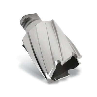 Hougen RotaLoc Plus 17828 Imperial Stack-Cut Geometry Annular Cutter, 7/8 in Dia Cutter, 1 in D Cutting, M42 HSS, Bayonet Style Twist Lock Shank - Annular Cutters