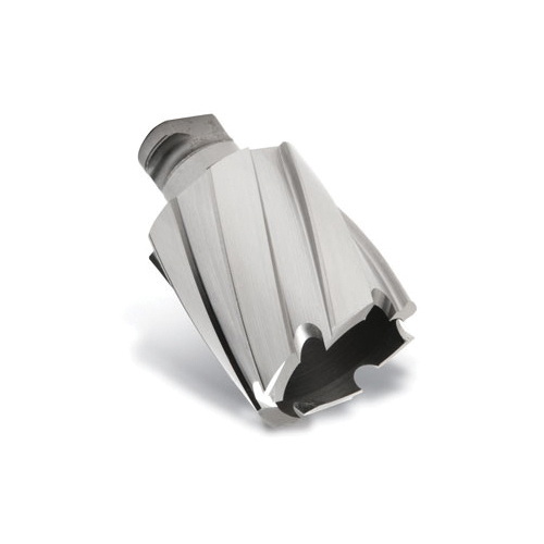 Hougen RotaLoc Plus 17824 Stack-Cut Geometry Annular Cutter, 3/4 in Dia Cutter, 1 in D Cutting, M42 HSS, Bayonet Style Twist Lock Shank - Annular Cutters
