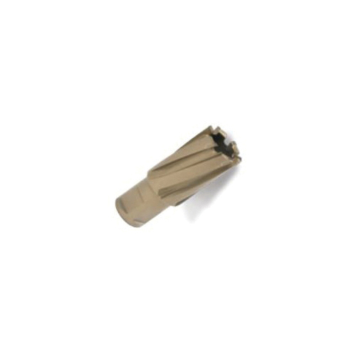 Hougen Copperhead 18122 Annular Cutter, 11/16 in Dia Cutter, 1 in D Cutting, Oxide/Gold, Fusion2 2-Flat Shank - Annular Cutters