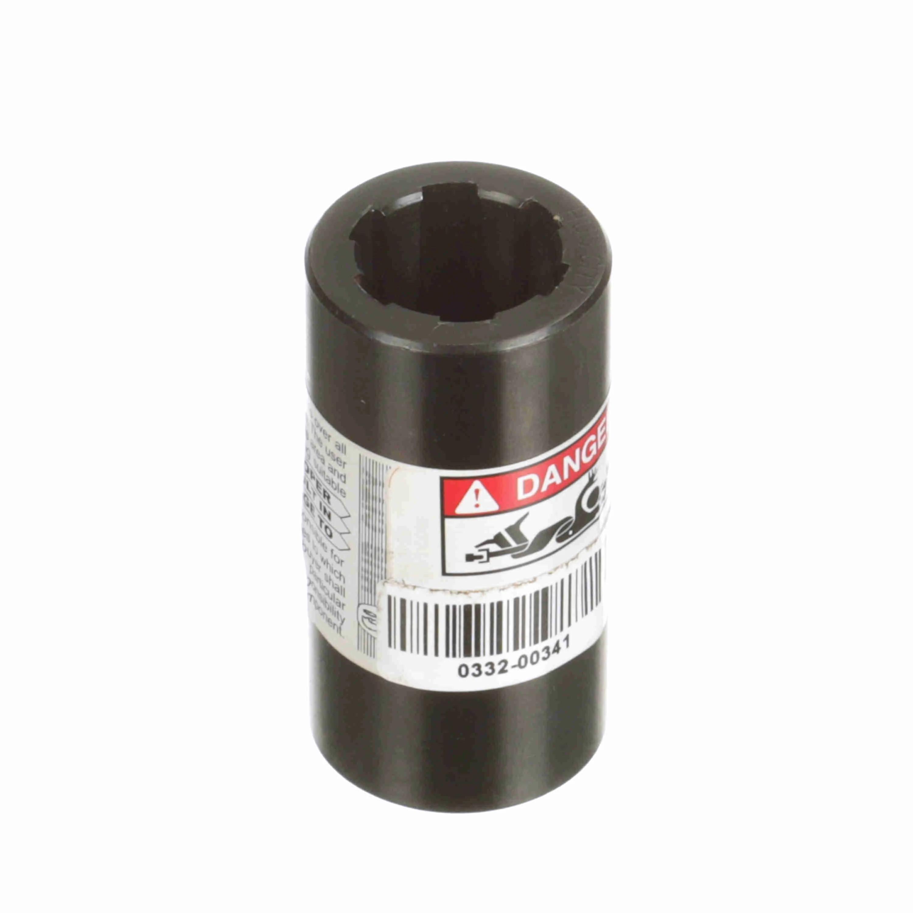 Hub City 0332-00341 Splined Coupling, 6B Straight Side Spline, Steel - Coupling Hardware