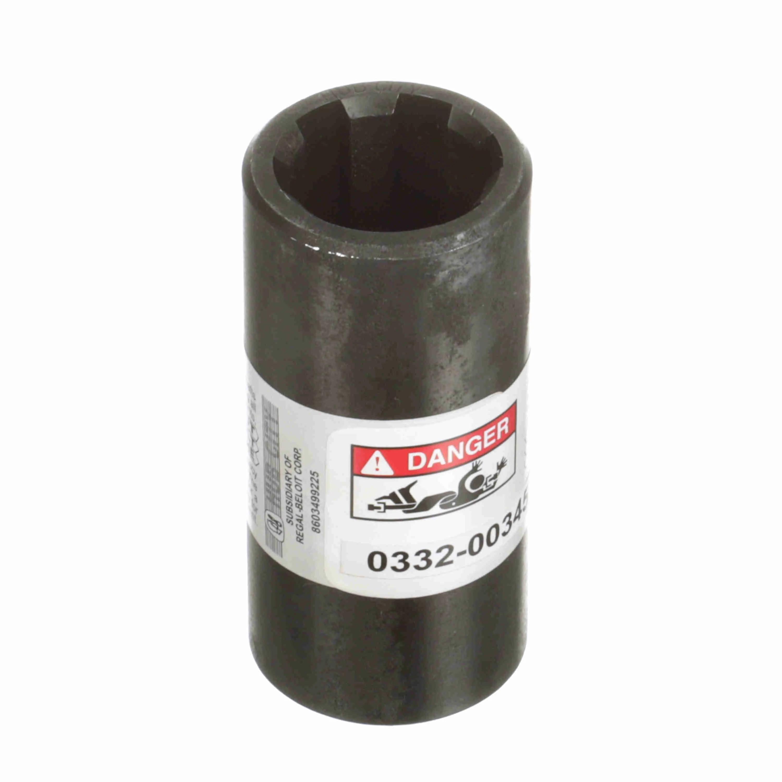 Hub City 0332-00345 Splined Coupling, 6B Straight Side Spline, Steel - Coupling Hardware