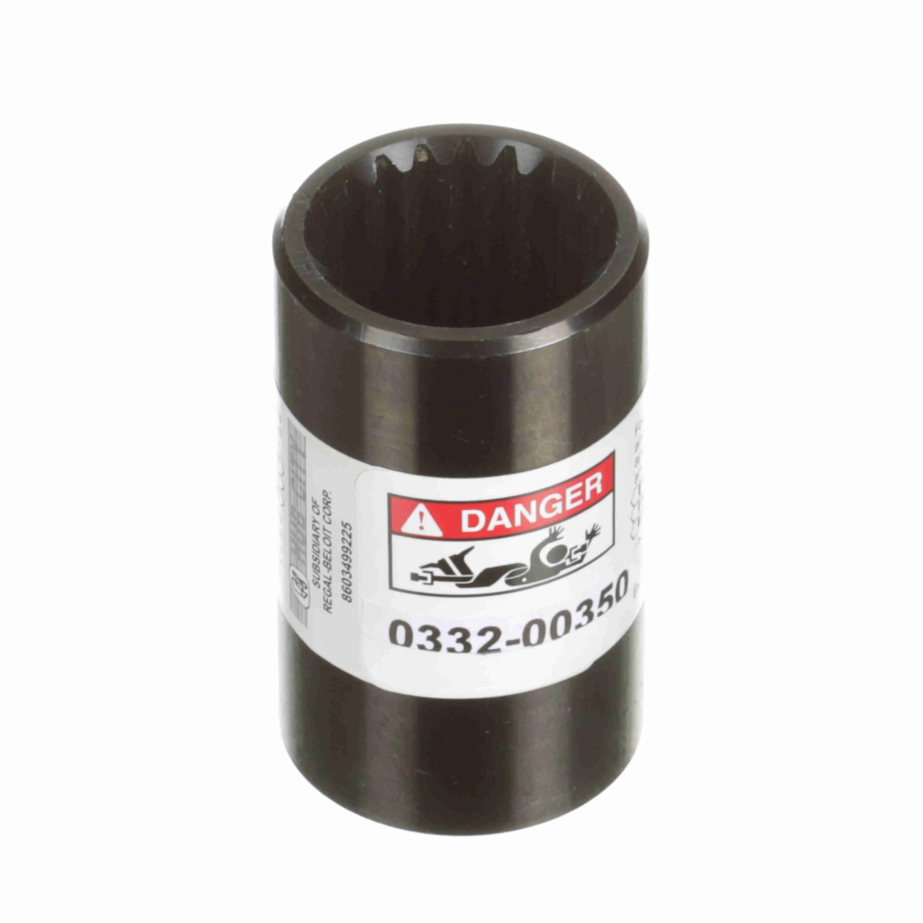 Hub City 0332-00350 Involute Splined Coupling, 1-3/4 in Dia, 3 in OAL, Steel - Gear Drive/Gearmotor Shafts