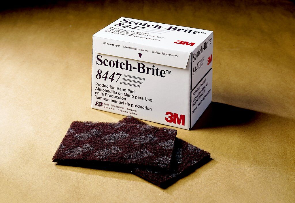 3M 7000120942 8447 Pad, 9 in L, 6 in W W/Dia, Very Fine Grade - Hand Pads