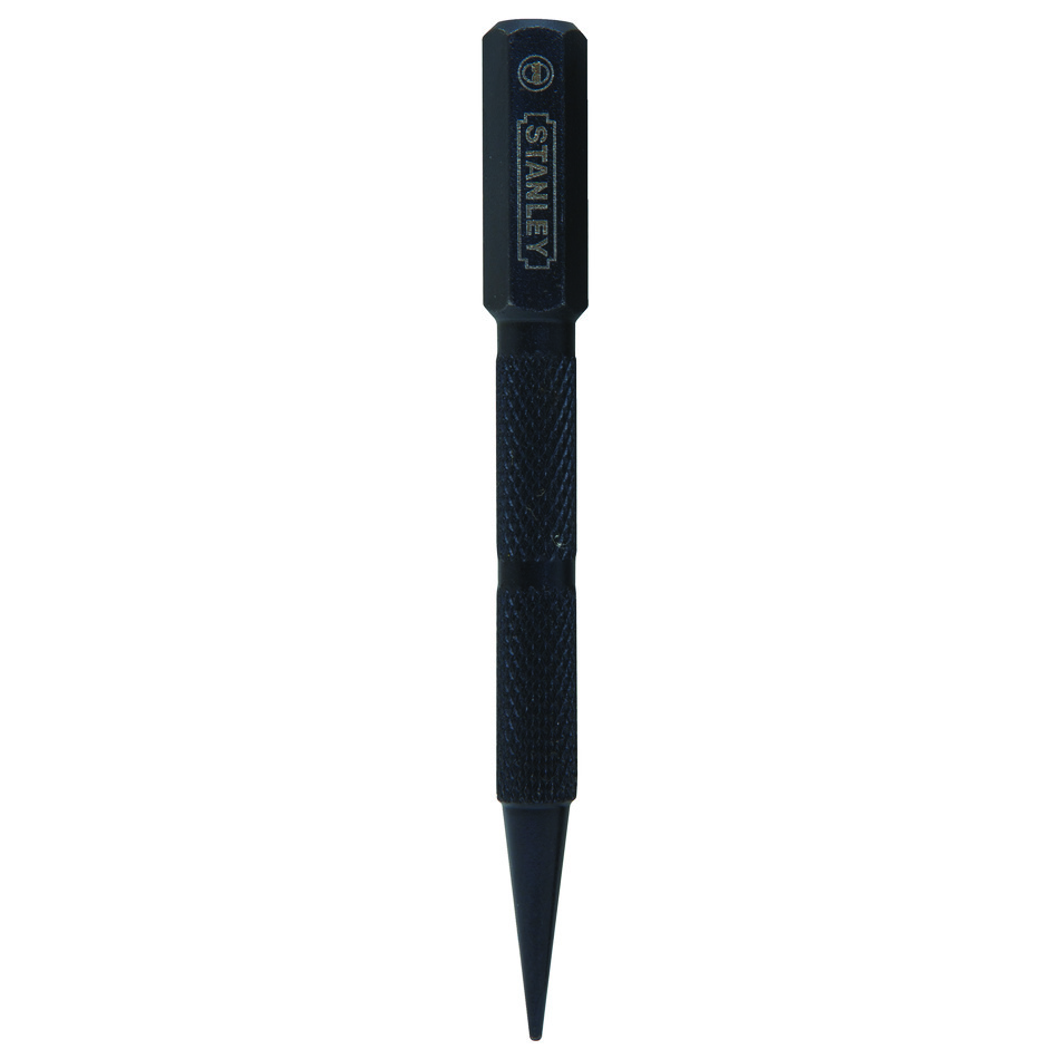 Stanley 58-111 Square Head Nail Set, Drive Pin Punch, 1/32 in Tip, 4 in OAL, Long Beveled Tip, Steel Tip - Centering & Marking Punches