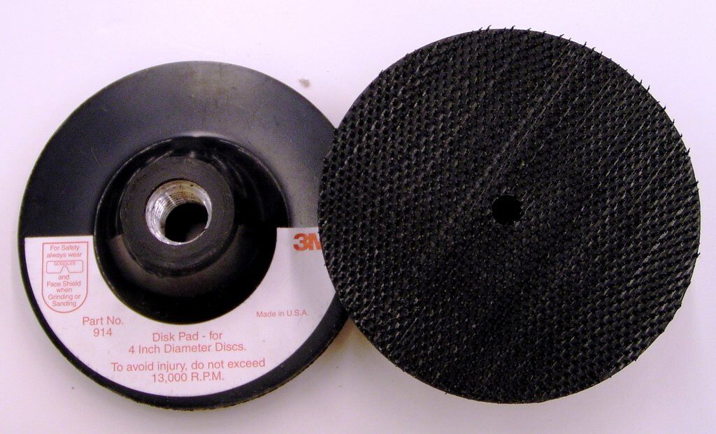 3M 7000120888 Regular Disc Pad Holder, 4 in Dia Pad - Disc Pads
