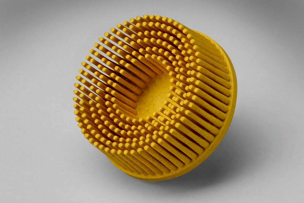 3M 7000000743 Tapered Bristle Disc, 2 in Dia Brush, 5/8 in Center Hole, Ceramic Fill - Disc Brushes