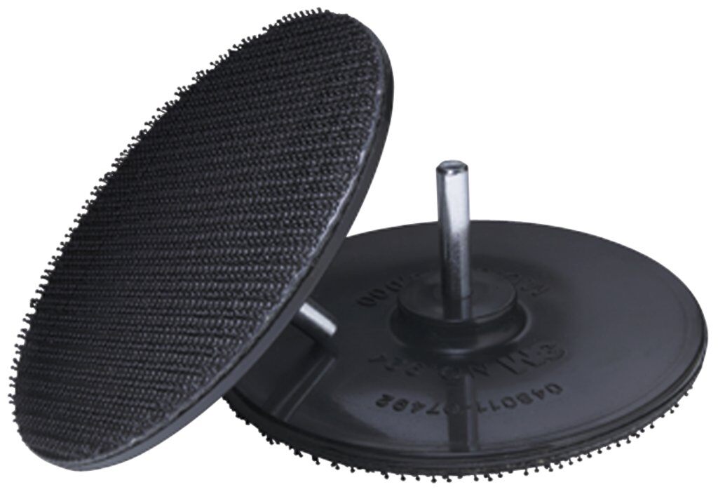 3M 7000120561 Disc Pad Holder, 4 in Dia Pad, Hook and Loop Attachment - Disc Pads
