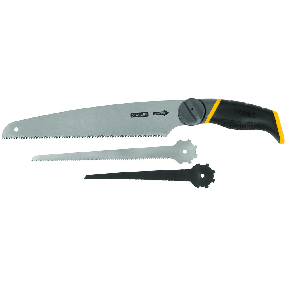 Stanley FatMax 20-092 3-in-1 Multi-Purpose Hand Saw, 10 in L Steel Blade, Rubber Handle - Hand Saws