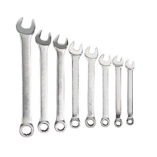Blackhawk by Proto TorquePlus MF-008 Anti-Slip Design Combination Wrench Set, 8 Pieces, 1/4 to 3/4 in, Satin - Wrench Sets