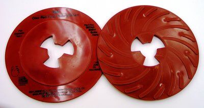 3M 7000028419 Extra Hard Density Ribbed Disc Pad Face Plate, 7 in W/Dia, For Use With 3MDisc Pad Hub, Right Angle Grinder and Rotary Sander, Carbide - Abrasive Parts
