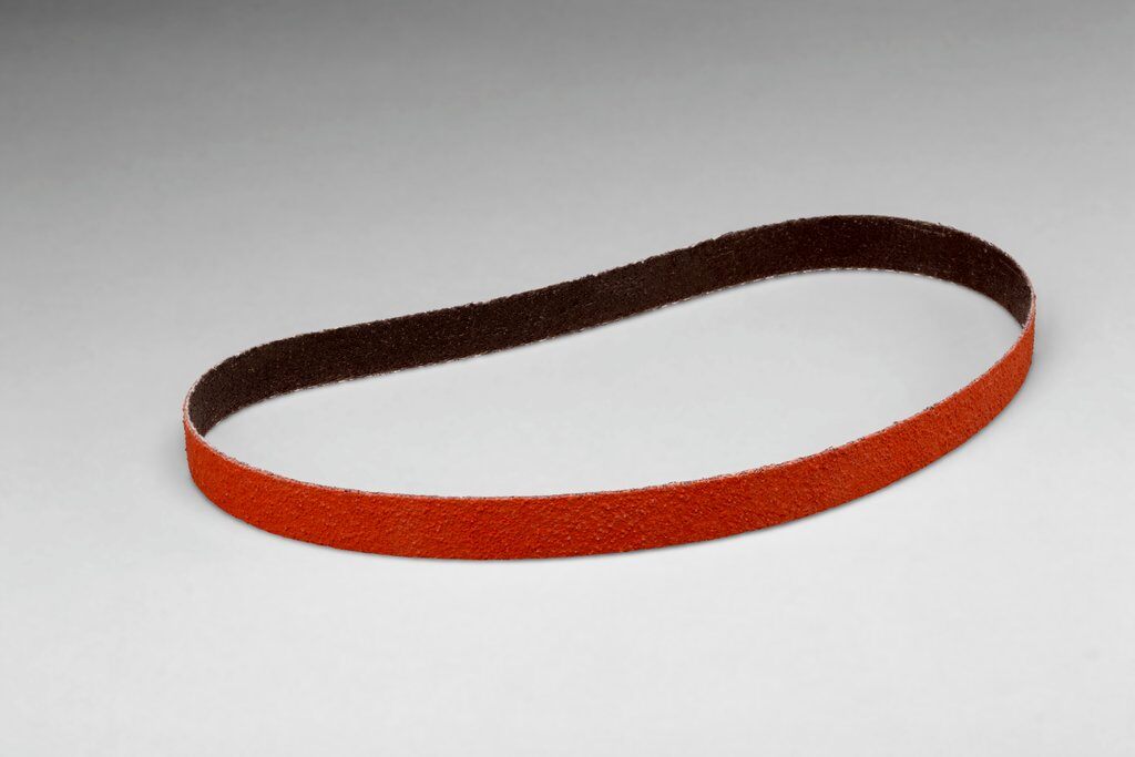 3M 7000118440 777F Single Flex Cloth Belt, 1/2 in W Belt x 24 in L, 60 Grit, Medium Grade, Polyester Backing - Coated Abrasive Belts