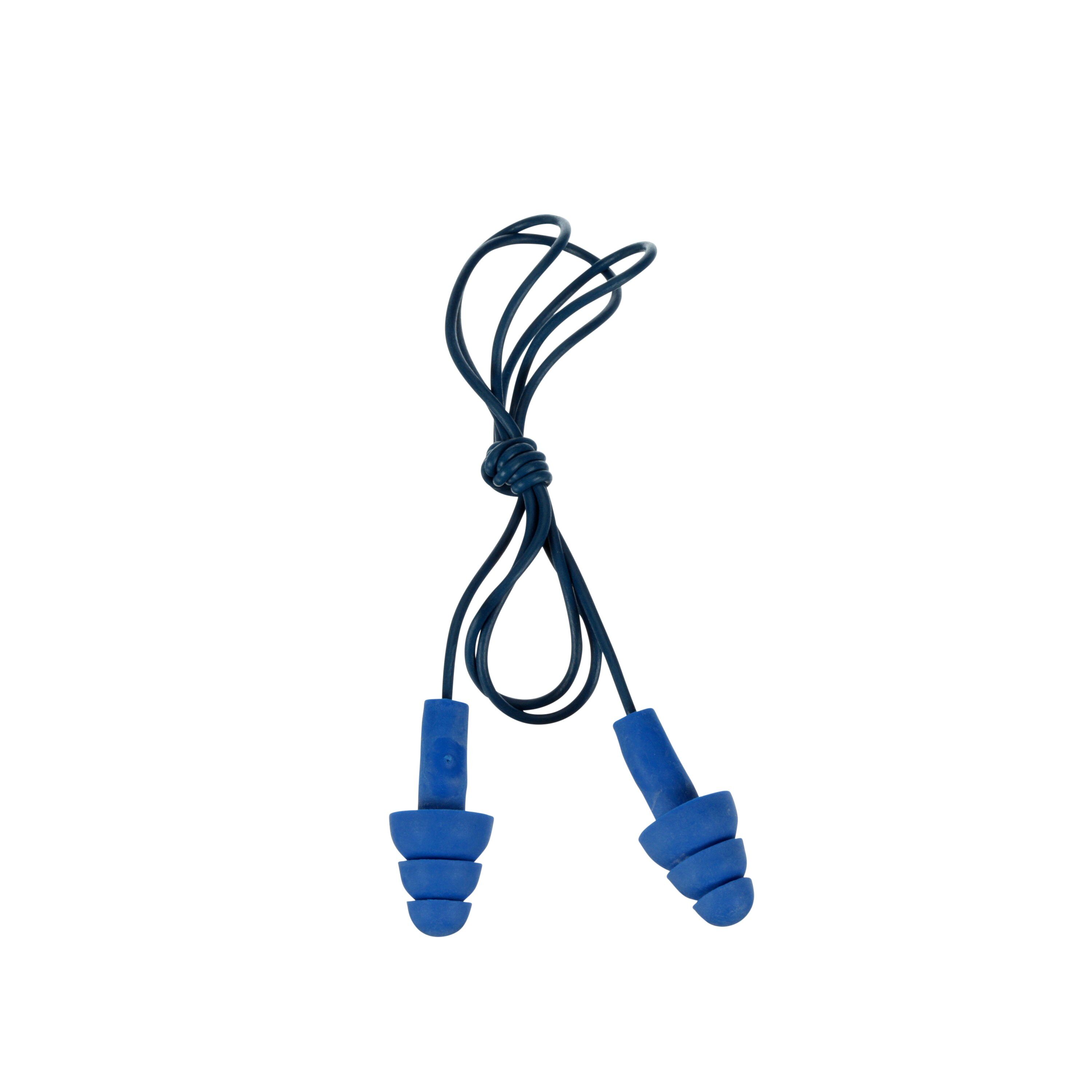 E-A-R 7000002319 Corded Earplugs, 25 dB Noise Reduction, Flanged Shape, ANSI S3.19-1974, Reusable, Corded Design - Ear Plugs