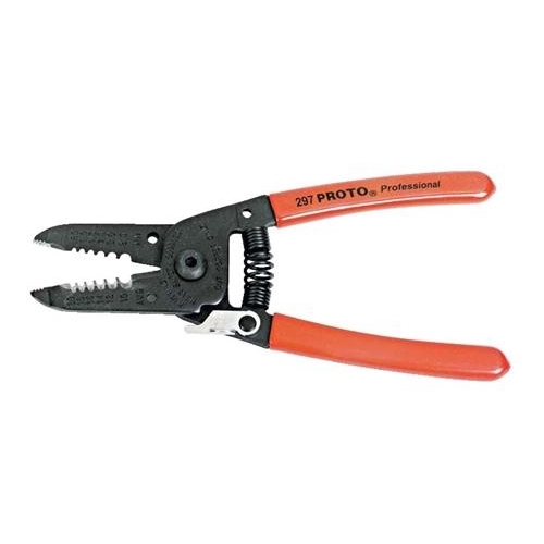 Proto J297 Manual Wire Stripper Plier, 20 to 10 AWG Solid/Stranded Cable, 6-1/16 in OAL - Cable Strippers