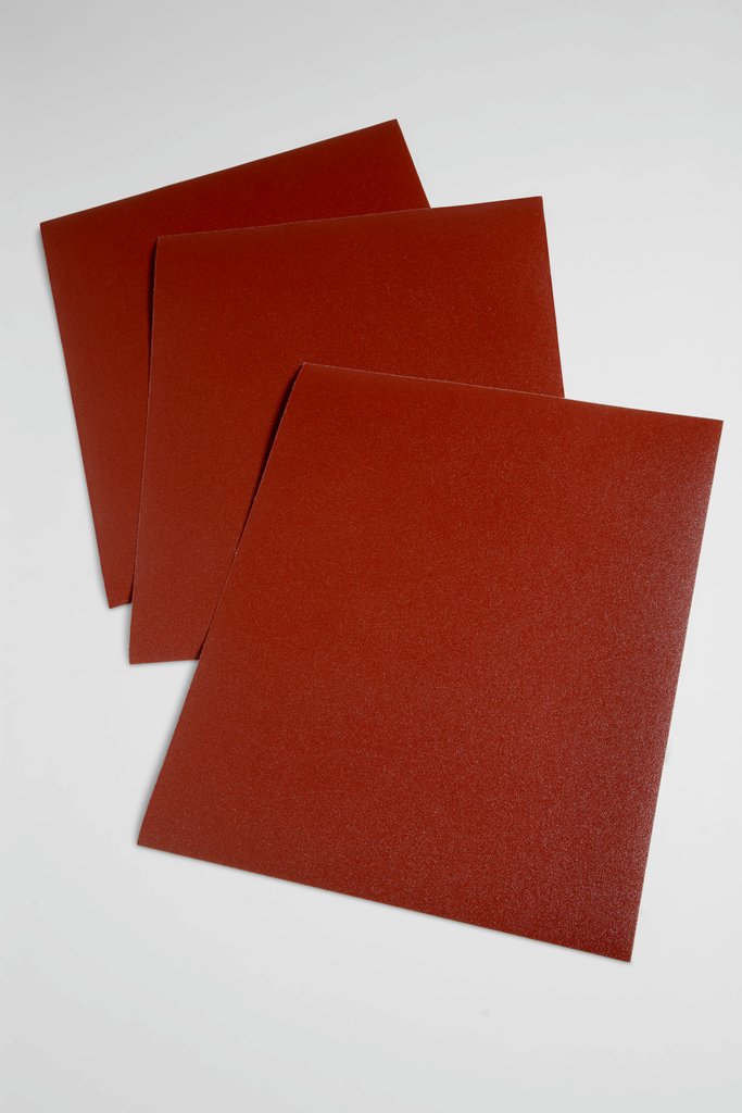 3M 7000000356 314D Cloth Sheet, 11 in L x 9 in W, P180 Grit, Very Fine Grade, Aluminum Oxide Abrasive, Cloth Backing - Coated Abrasive Sheets