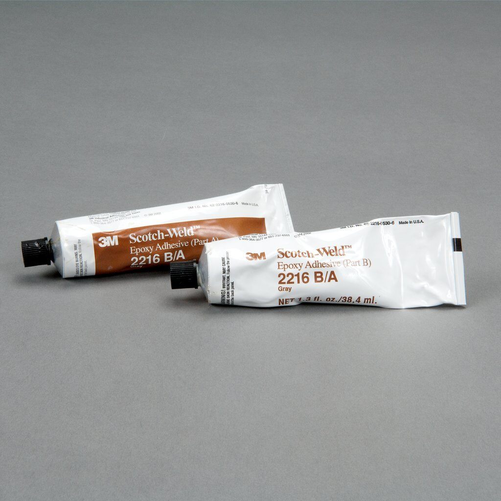 Scotch-Weld 7000000812 Epoxy Adhesive, 2 oz Container Tube Container, Gray, 7 days at 24 deg C Curing - Epoxy & Structural Adhesives