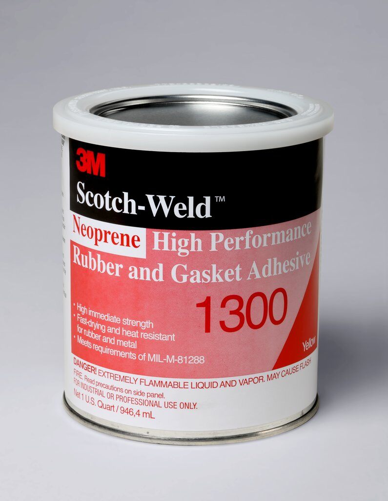 3M 7100025171 High Performance High Strength Low Viscosity Rubber and Gasket Adhesive, 1 qt Container Can Container - Gasket Sealants