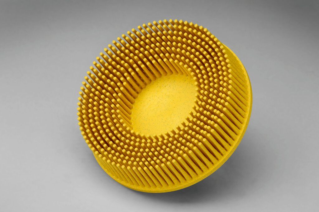 3M 7100138320 Quick-Change Bristle Disc, 3 in Dia Brush, 5/8 in Center Hole, Ceramic Fill - Disc Brushes