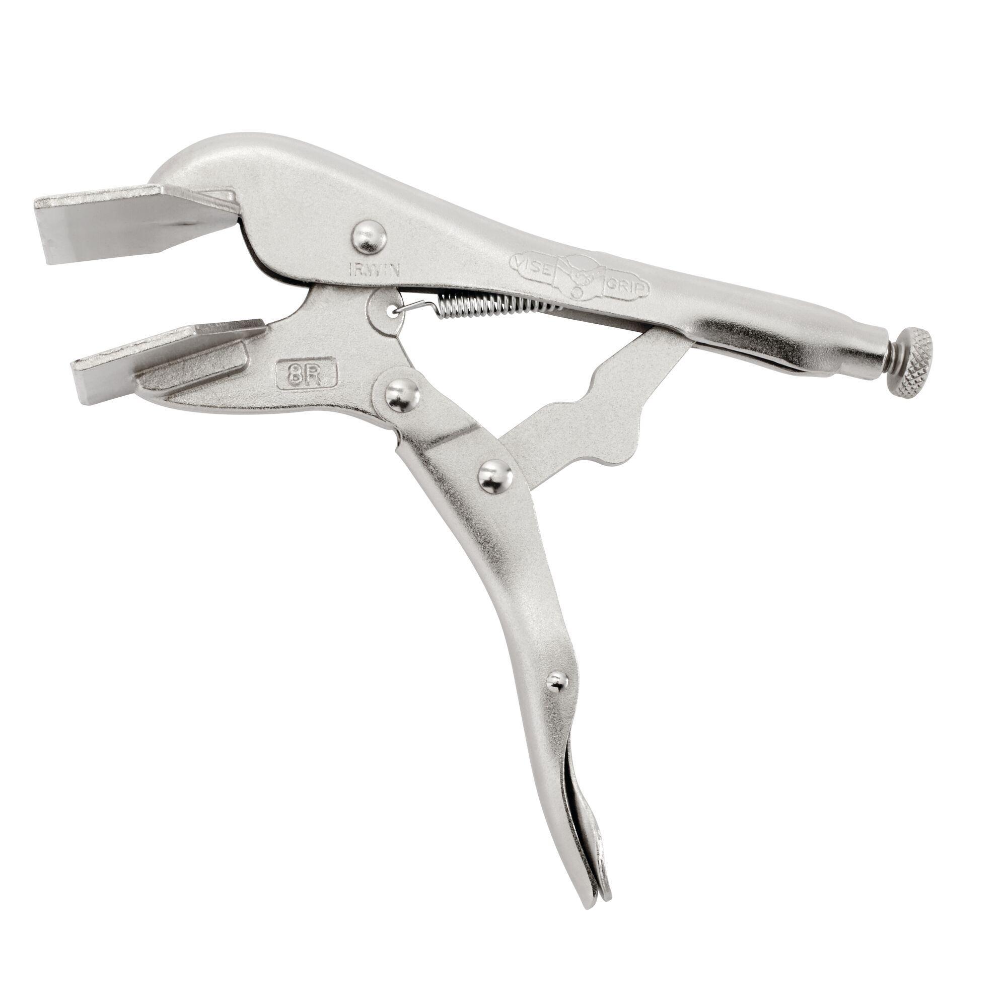 Irwin 23 8R Locking Sheet Metal Tool, Nickel Plated, 3-1/8 in Jaw Opening, 8 in L Jaw, Alloy Steel - Locking Clamps