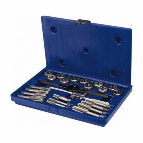 Irwin Hanson 24614 Combination Tap and Die Set, 24 Pieces, 1/4-20 to 1/2-20 Tap Thread, 1/4-20 to 1/2-20 Die Thread, NPT/UNC/UNF Thread, Hexagon Die - Tap & Die Sets