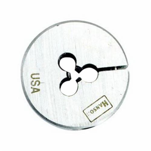 Irwin Hanson 3728 Adjustable Round Threading Die, #10-24 Thread UNC Thread, 1 in OD Die, High Carbon Steel - Round Dies