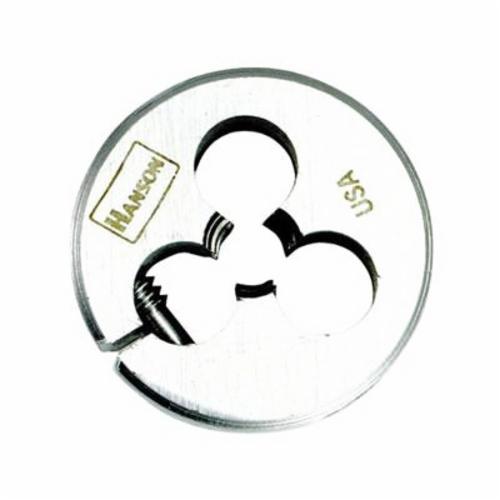 Irwin Hanson 3845 Adjustable Round Threading Die, 1/2-20 Thread UNF Thread, 1 in OD Die, High Carbon Steel - Round Dies