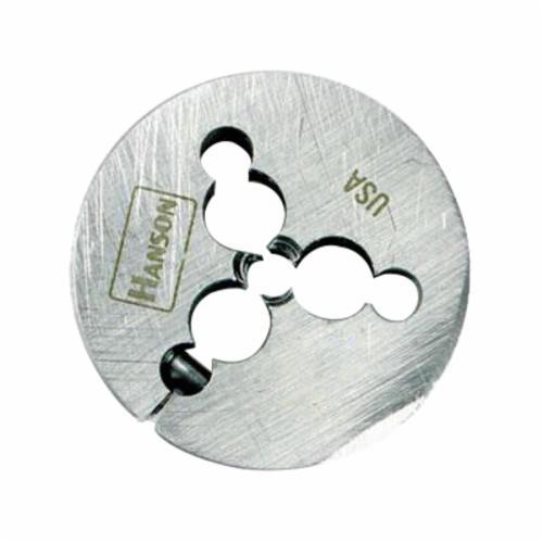 Irwin Hanson 4675 Adjustable Round Threading Die, 1-1/2-12 Thread UNF Thread, 3 in OD Die, High Carbon Steel - Round Dies