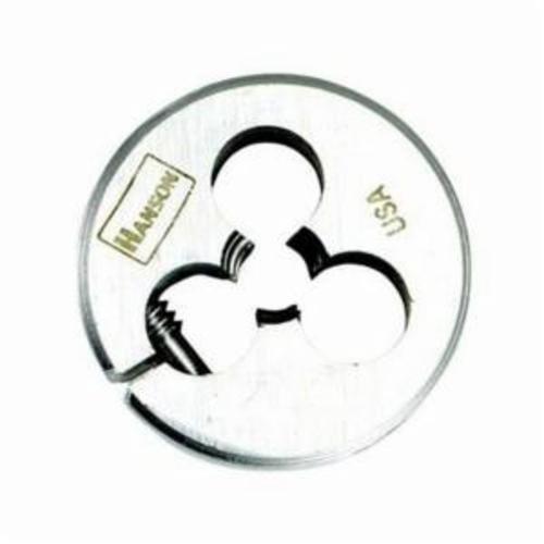 Irwin Hanson 3825 Adjustable Round Screw Die, 1/4-40 UNS Thread, 1 in OD Die, High Carbon Steel - Round Dies