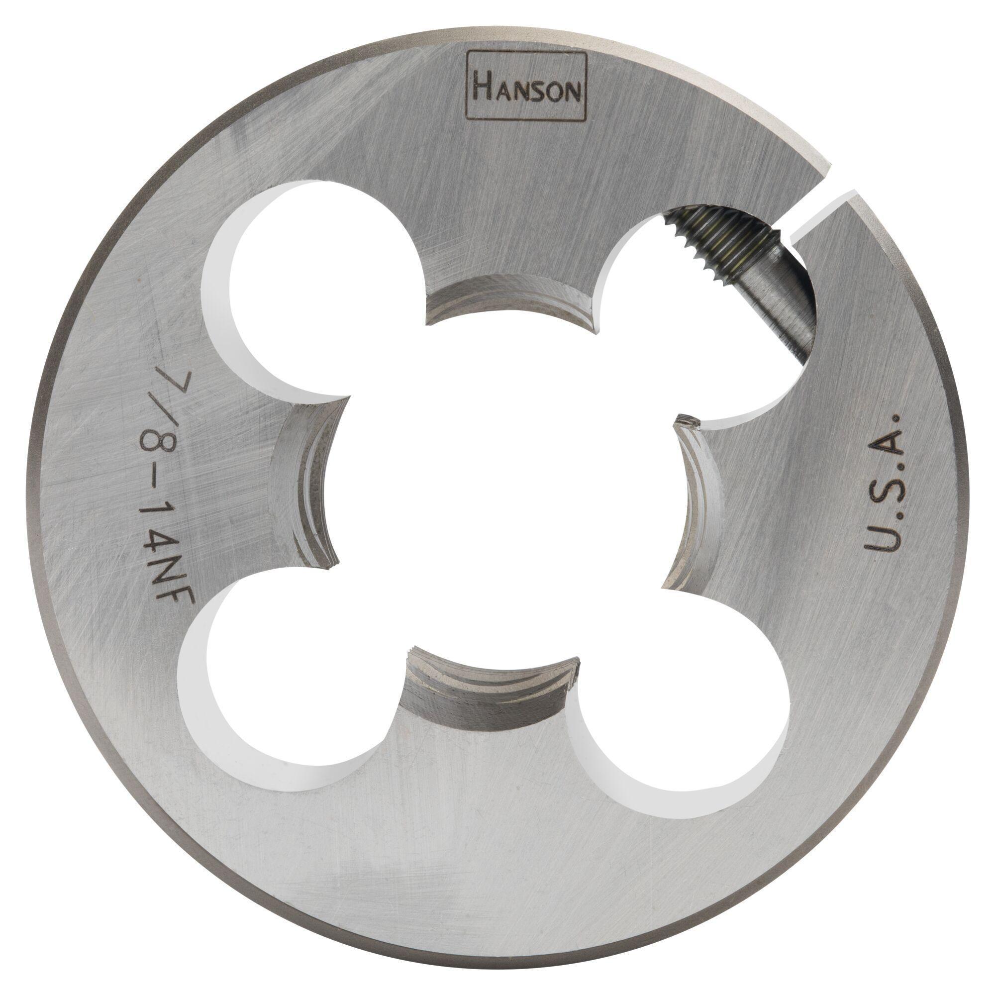Irwin Hanson 4058ZR Adjustable Round Threading Die, 3/4-10 Thread UNC Thread, 1-1/2 in OD Die, High Carbon Steel - Round Dies