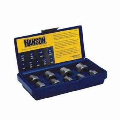 Irwin Hanson 54009 Left Hand Bolt Extractor Set, 9 Pieces, Carbon Steel - Bolt Extractor Sets