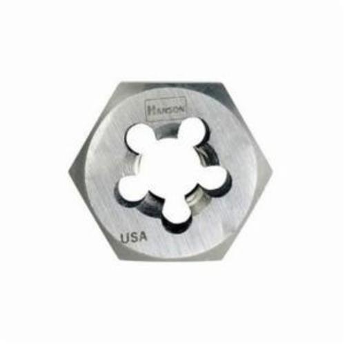 Irwin Hanson 7403ZR Re-Threading Hex Rethreading Die, 1/4-18 Thread NPT Thread, 5/8 in THK, High Carbon Steel - Hex Dies