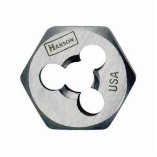 Irwin Hanson 7257ZR Hex Rethreading Die, Imperial, 11/16-16 UNS Thread, 3/4 in THK, High Carbon Steel - Hex Dies