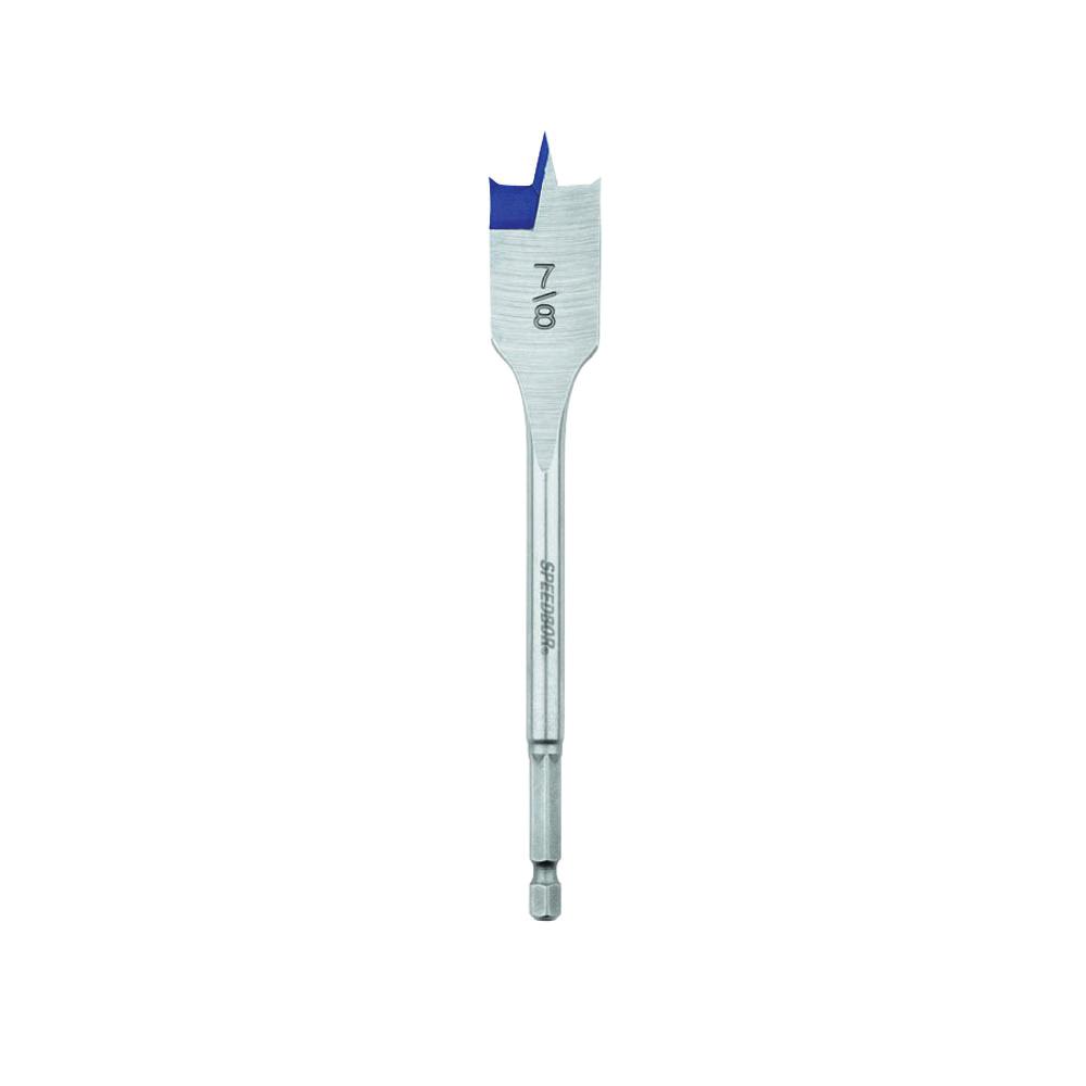 Irwin Speedbor 88814 2000 Standard Length Spade Bit, 7/8 in Dia, 6 in OAL, 5 in L Flute Flat Flute, 1/4 in Shank - Wood Drill Bits
