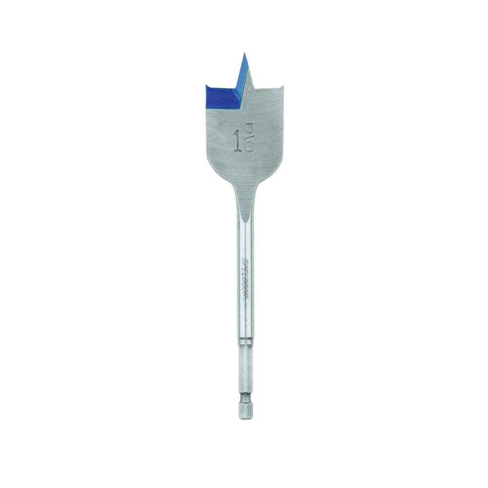 Irwin Speedbor 88822 2000 Standard Length Spade Bit, 1-3/8 in Dia, 6 in OAL, 5 in L Flute Flat Flute, 1/4 in Shank - Wood Drill Bits