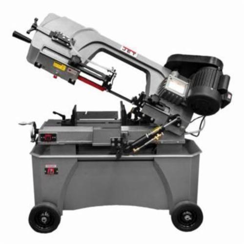 JET JT9-414559 Horizontal Step Pulley Band Saw, 5 in Round, 6 x 4 in/5 x 5 in Rectangle 45 deg Capacity, 7 in Round, 4 x 11 in/7 x 10-1/4 in Rectangle 90 deg Capacity, 3/4 hp, 115/230 VAC, 86/132/178/260 sfpm Speed - Stationary Band Saws