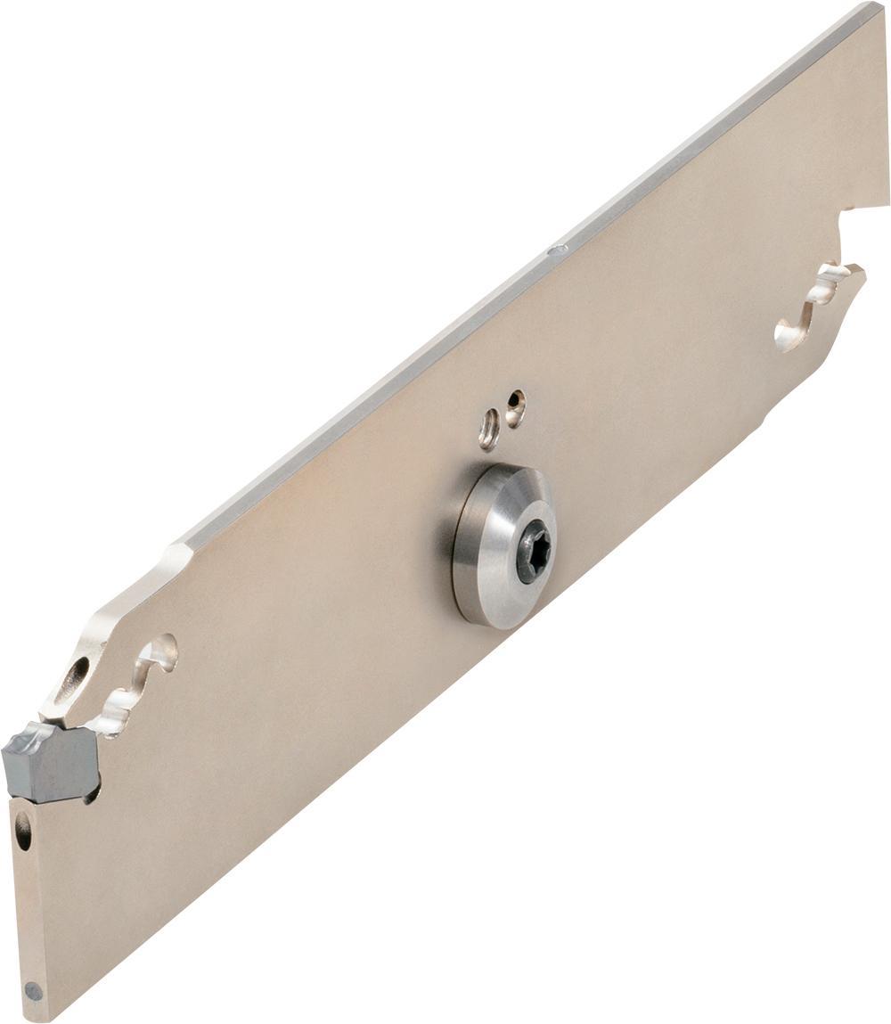 KYOCERA THP06798 KPKJ Cut-Off Blade With Coolant-Through, KPKB-JCT Blade, PKM Insert, Insert Compatibility: PKM30, Steel - Indexable Cut-Off/Parting Blades