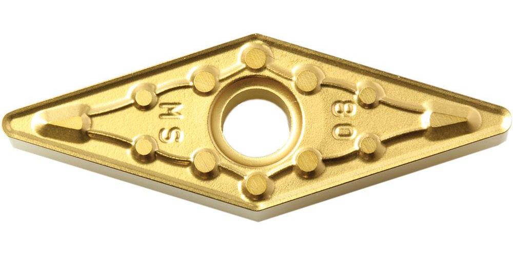 KYOCERA TJV07633 2-Sided Turning Insert, ANSI Code: VNMG333MS CA6525, VNMG Insert, Material Grade: M, 333 Insert, Diamond Shape, 16 Seat, Negative Rake, Neutral Cutting, For Use On Stainless Steel, Carbide, Manufacturers Grade: CA6525 - Turning Inserts