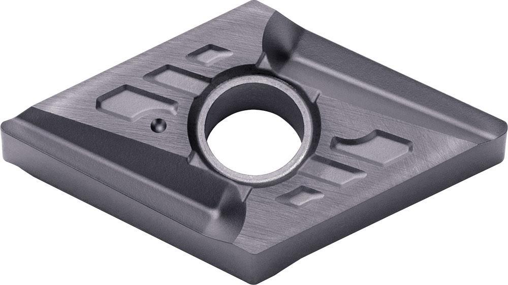 KYOCERA TLM00245 4-Cutting Edge Indexable Turning Insert With 2-Sided Chipbreaker, Hole, ANSI Code: DNMG431RLDPR1725, DNMG Insert, Material Grade: P, M, #431 Insert, Rhombic Shape, 15 Seat, Negative Rake, Right Hand Cutting, Carbide - Turning Inserts
