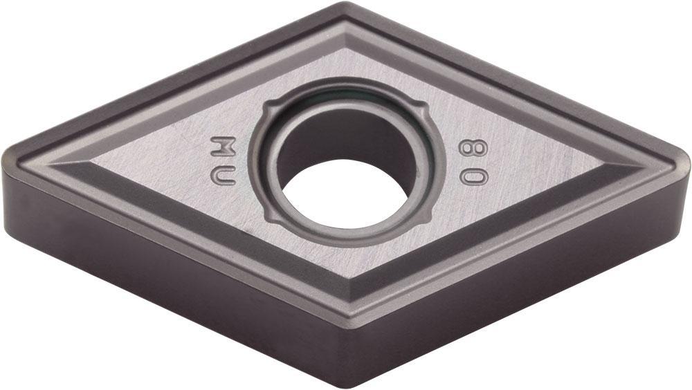 KYOCERA TLC52261 2-Sided Turning Insert, ANSI Code: DNMG431MU PR1535, DNMG Insert, Material Grade: P, 431 Insert, Rhombic Shape, 15 Seat, Negative Rake, Neutral Cutting, For Use On Steel, Carbide, Manufacturers Grade: PR1535 - Turning Inserts