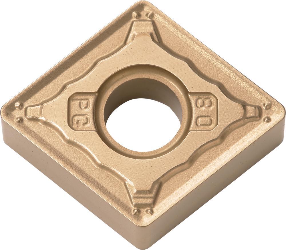 KYOCERA TMH00009 4-Cutting Edge Indexable Turning Insert With 2-Sided Chipbreaker, Hole, ANSI Code: CNMG432PGCA025P, CNMG Insert, Material Grade: P, #432 Insert, Rhombic Shape, 12 Seat, Negative Rake, Neutral Cutting, For Use On Carbon/Alloy Steel - Turning Inserts