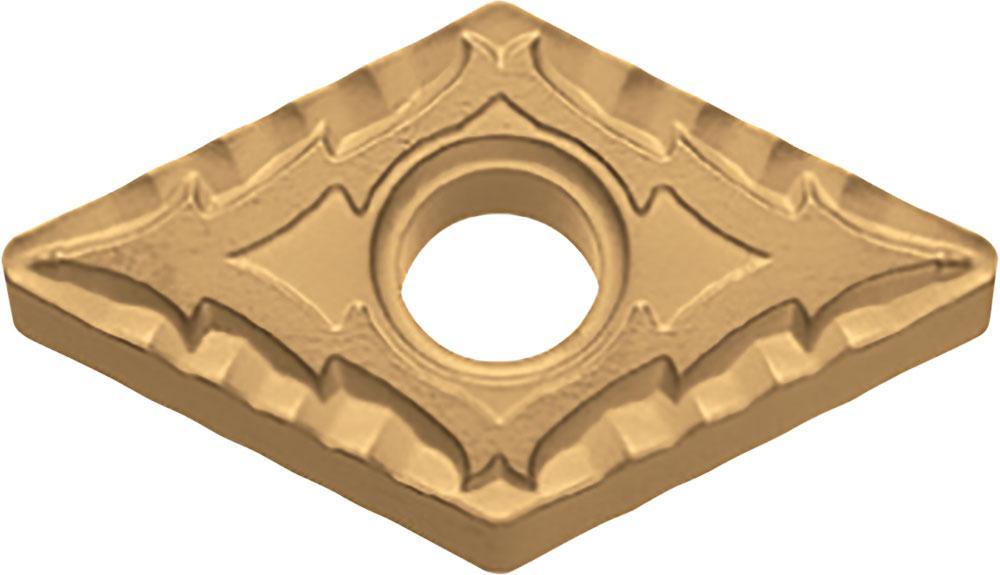 KYOCERA TMH00169 4-Cutting Edge Indexable Turning Insert With 2-Sided Chipbreaker, Hole, ANSI Code: DNMG432CQCA025P, DNMG Insert, Material Grade: P, #432 Insert, Rhombic Shape, 15 Seat, Negative Rake, Neutral Cutting, For Use On Carbon/Alloy Steel - Turning Inserts
