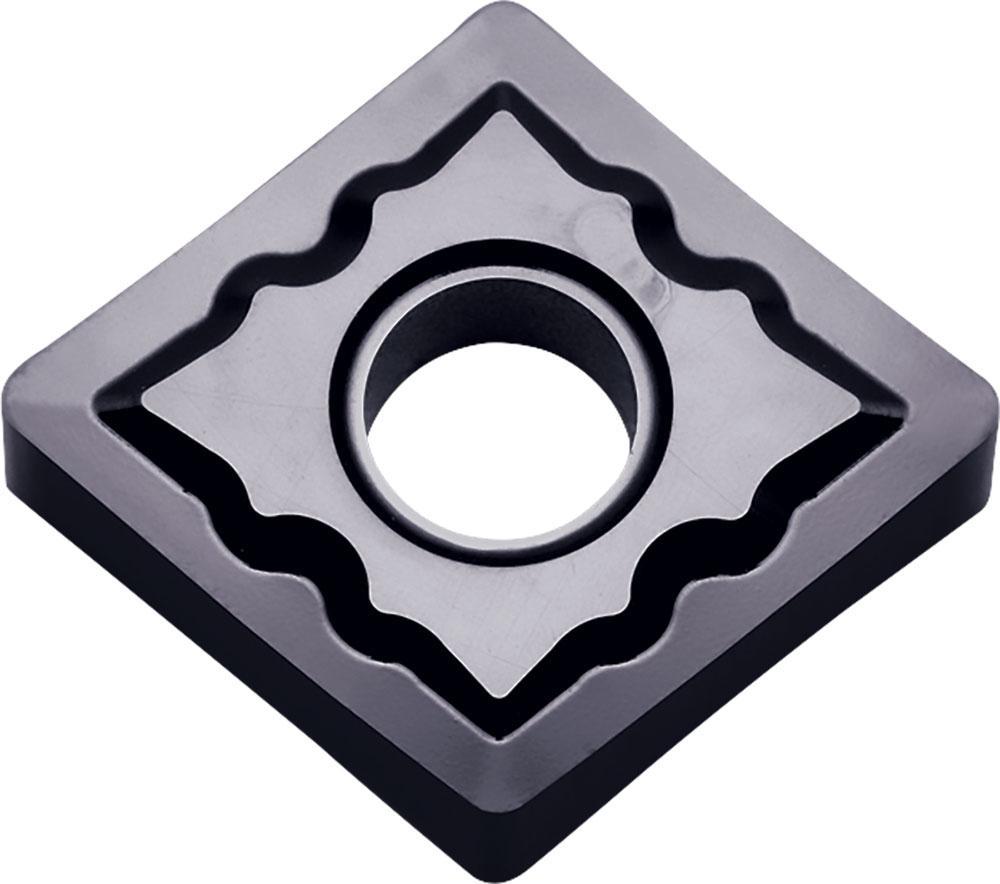 KYOCERA TLC01691 ISOI 4-Cutting Edge Indexable Turning Insert With 2-Sided Chipbreaker and Hole, ANSI Code: CNGG432FPTKPR1535, CNGG Insert, Material Grade: M, S, #432 Insert, Diamond Shape, 12 Seat, Negative Rake, Neutral Cutting, Carbide - Turning Inserts