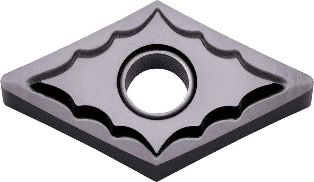KYOCERA TLM00243 4-Cutting Edge Indexable Turning Insert With 2-Sided Chipbreaker, Hole, ANSI Code: DNGG432FPTKPR1725, DNGG Insert, Material Grade: P, M, #432 Insert, Rhombic Shape, 15 Seat, Negative Rake, Neutral Cutting, Carbide - Turning Inserts