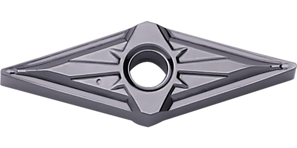 KYOCERA TLC07611 ISOI 4-Cutting Edge Indexable Turning Insert With 2-Sided Chipbreaker and Hole, ANSI Code: VNGG331MFPSKPR1535, VNGG Insert, Material Grade: M, S, #331 Insert, Diamond Shape, 16 Seat, Negative Rake, Neutral Cutting, Carbide - Turning Inserts