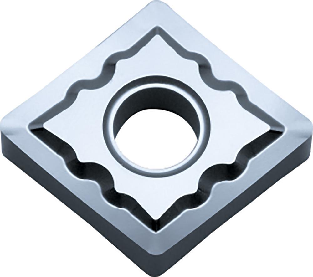 KYOCERA TWE04400 4-Cutting Edge Indexable Turning Insert With 2-Sided Chipbreaker, Hole, ANSI Code: CNGG431AHKW10, CNGG Insert, Material Grade: N, S, K, #431 Insert, Rhombic Shape, 12 Seat, Negative Rake, Neutral Cutting, Carbide - Turning Inserts