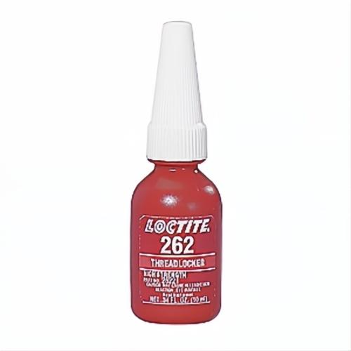 Loctite 231926 262 High Strength Medium Viscosity Permanent Threadlocker, 10 mL Bottle, Liquid Form, Red - Threadlockers