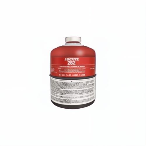 Loctite 231928 262 High Strength Medium Viscosity Permanent Threadlocker, 1 L Bottle, Liquid Form, Red - Threadlockers