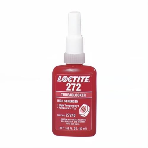 Loctite 88442 272 High Strength High Temperature Medium Viscosity Threadlocker, 50 mL Bottle, Liquid Form, Red - Threadlockers